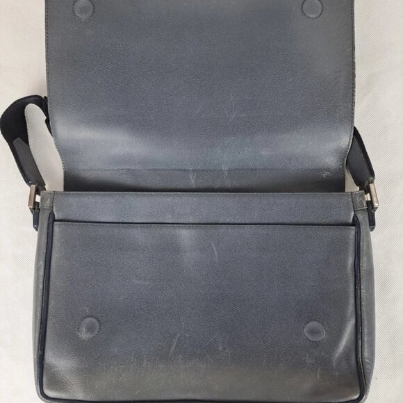 MCM Leather Gray Shoulder Bag | Laptop Bag up to 15" | Messenger Bag - Picture 3 of 12